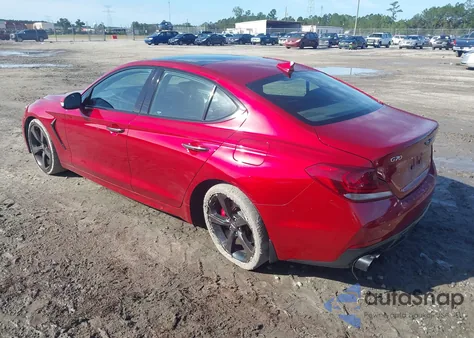 2019 Genesis G70 3.3T Dynamic из США, поврежденный, VIN KMTG34LE0KU012148